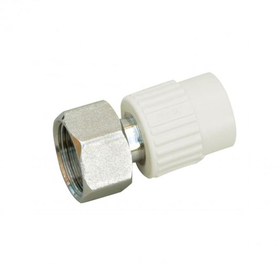 Муфта PPR із накидною гайкою Blue Ocean 20х1/2" ВР з латунним штоком SD00006459