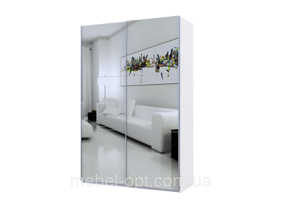 Шкаф купе G-Caiser Doros Белый 2 Зеркала 160х60х240 (42002102)