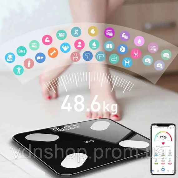 Електронні ваги для зважування спортсменів, Ваги для тіла фітнесу Підлогові розумні фітнес-ваги YB-48