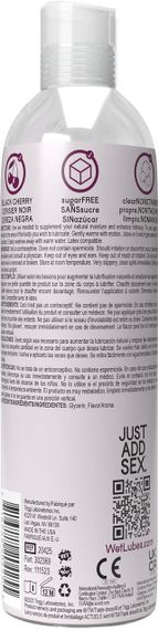 Зігрівальний лубрикант на водній основі Wet Warming Black Cherry 4 in 1, без цукру (118 мл) sexstyle | Зображення 1