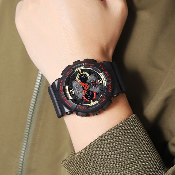 Чоловічий годинник Skmei 2118BKRD Black-Red | Зображення 3