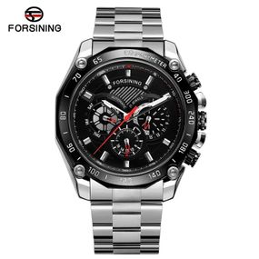 Годинник Fo2rsining 6910 Silver-Black