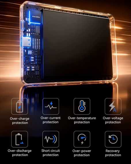 Бездротовий магнітний повербанк Rocoren Mini Magnetic Power Bank 5000mAh 20W Orange | Зображення 7