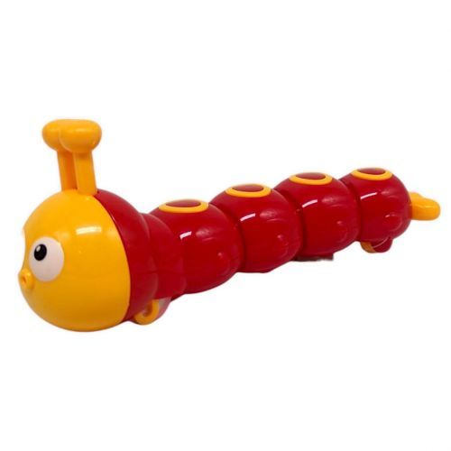 Игрушка заводная "Гусеница" (15 см) красная