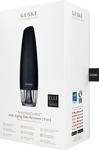 Антивіковий LED-випромінювач для відновлення шкіри обличчя GESKE Anti-Aging Skin Renewer 9в1 black | Зображення 7