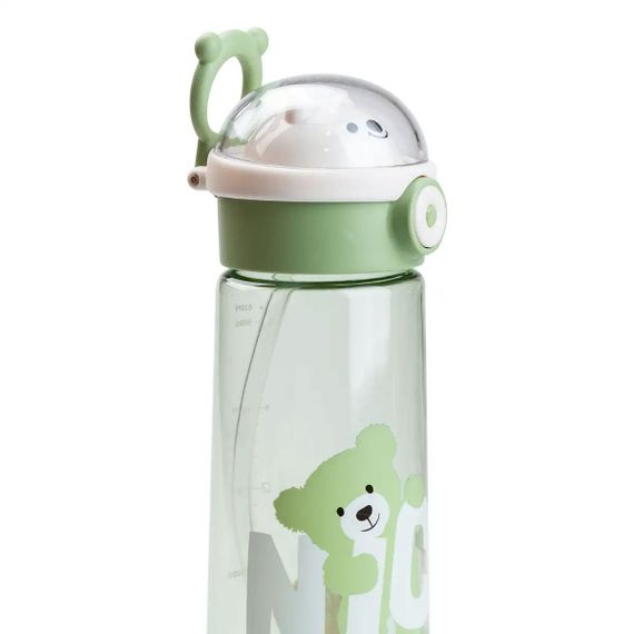 Пляшка для води 620 мл з трубочкою багаторазова Зелена HP17300GR | Зображення 2