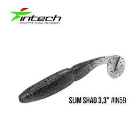 Силиконовая приманка, Съедобный силикон Intech Интеч Slim Shad 3,3"7 шт IN59
