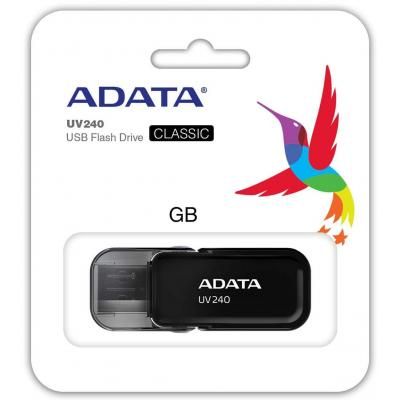 USB флеш накопичувач ADATA 32GB UV240 Black USB 2.0 (AUV240-32G-RBK) | Зображення 2