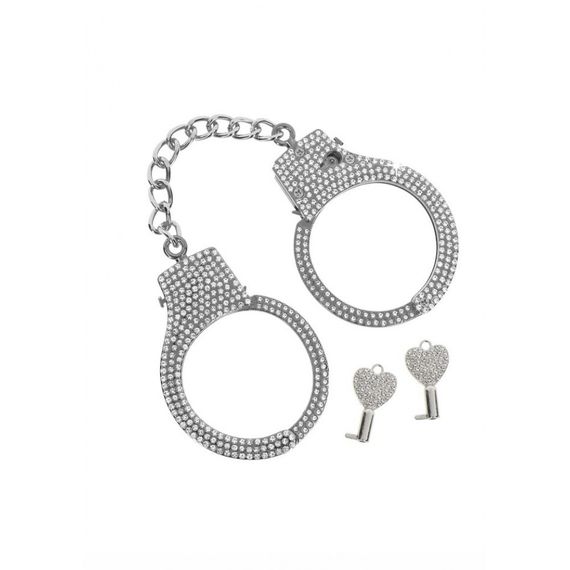 Наручники з камінням Diamond Wrist Cuffs Silver Taboom sexstyle | Зображення 1