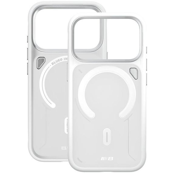 TPU+PC чохол Blueo Frosted Heat Dissipation Stand with MagSafe для Apple iPhone 17 Pro Max (6.9") Білий | Зображення 2