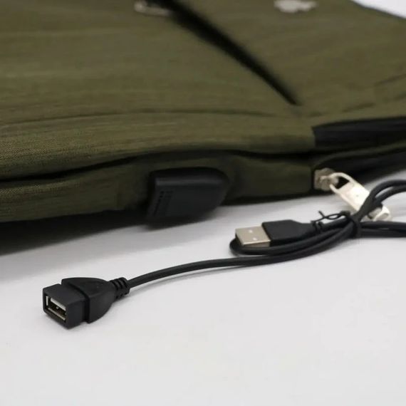 Міський рюкзак з USB-портом XPRO 14л, 40х30х12 см, Зелений (23457093702_492) | Зображення 3