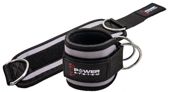 Манжети на щиколотку Павер сістем PS-3460 Ankle Strap Gym Guy Grey