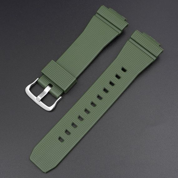 Ремінець для Casio G-Shock GM-2100 GA2100/2110 Army Green Silver | Зображення 1