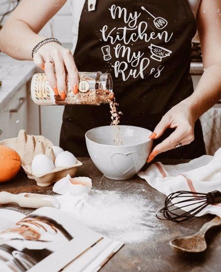 Фартух My Kitchen My Rules (Чорний) | Зображення 2