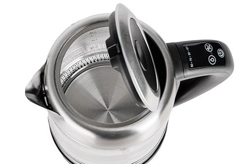 Електрочайник скляний Adler AD 1247, 1,7 л, 2200 Вт, з регулюванням температури та підсвіткою | Зображення 3