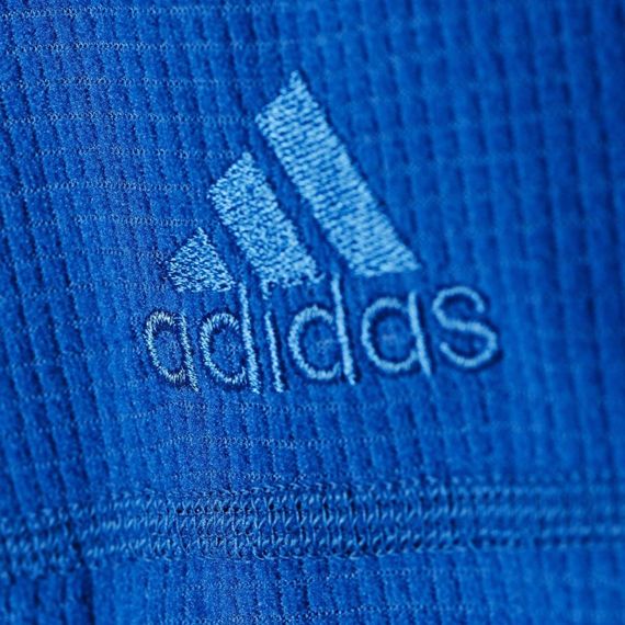 Толстовка спортивная мужская adidas TS 37.5 HO FL J AI2072 (синяя, на молнии, для тренировок, логотип адидас) | Зображення 4
