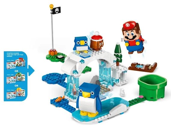 Конструктор LEGO  Super Mario Снігова пригода родини penguin. Додатковий набір (71430) | Зображення 3