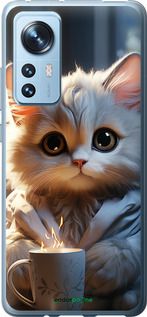 Чохол на Xiaomi 12 Білий кіт "5646u-2555-2448"
