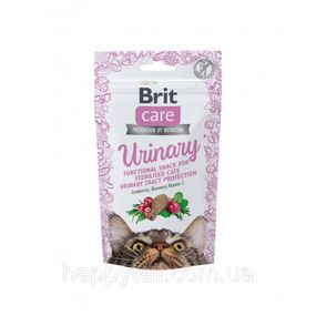 Лакомство Brit Care Functional Snack Urinary для котов д/здоров я мочевыделительной системы с индейкой 50 г