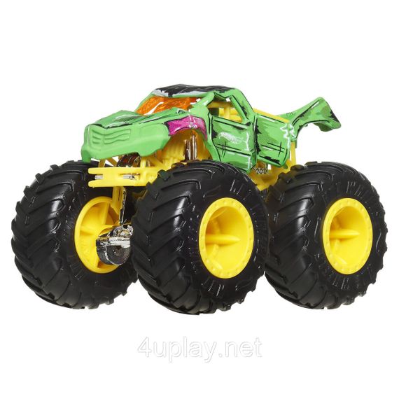 Подарочный набор 2 монстр-трака Хот Вилс Оригинал Hot Wheels Monster Trucks Lil' Haulin Vs Totaled | Зображення 4
