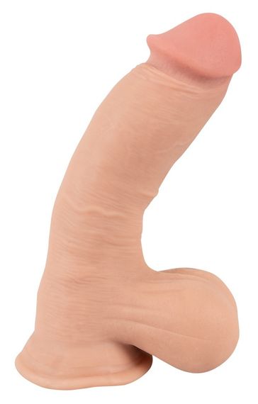 Фалоімітатор - Nature Skin Dildo With Movable Skin, 20 см Sex Aura | Зображення 5