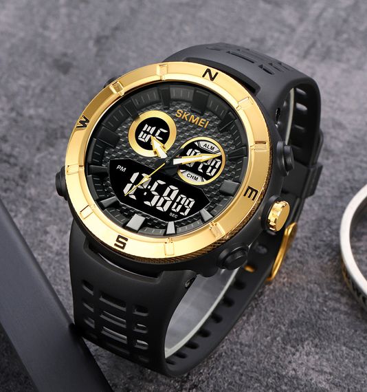 Годинник S2kmei 2014GDBK Gold-Black | Зображення 3