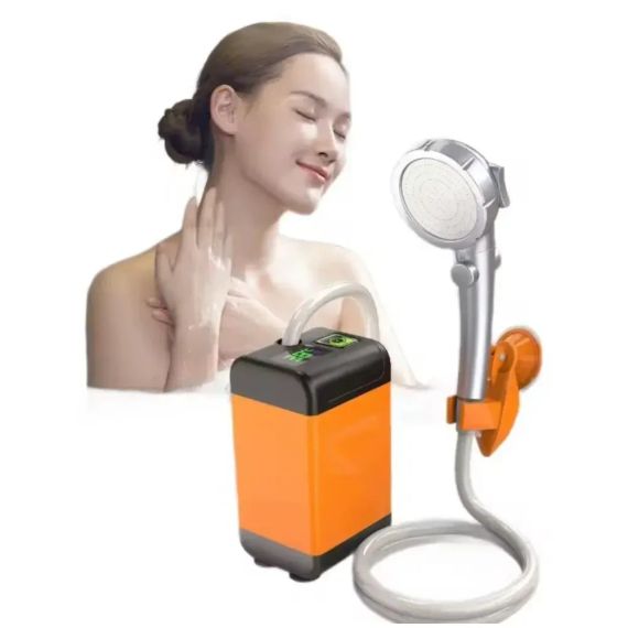 Портативный душ 3,7 В насос 4800 мАч с 3 режимами напора Outdoor shower AND XL-1402