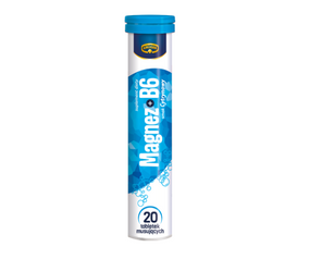 Витамины Магний + B6 Kruger  шипучие в таблетках растворимые, 20шт, Польша, со вкусом лимона