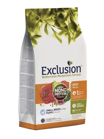 Exclusion Puppy Beef Small Breed сухий корм з яловичиною для цуценят малих порід 500 гр