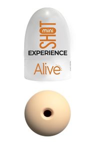 Карманный мастурбатор Alive Mini Shot Experience бежевый Sex Aura