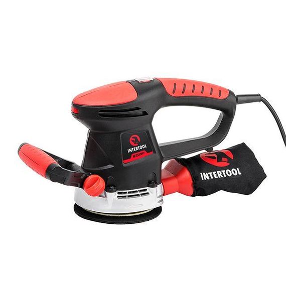 Шліфмашина ексцентрикова, 480 Вт, 4000-14000 об./хв, 125 мм, хід ексцентрика 2.3 мм. INTERTOOL WT-05421 | Зображення 6