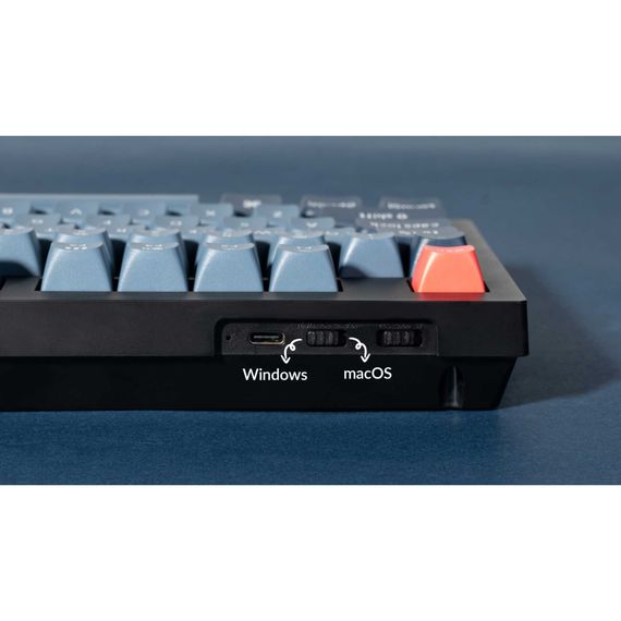 Клавіатура Keychron V5 Max Gateron Jupiter Brown Knob Hot-Swap QMK Wireless/Bluetooth/USB-А UA Black (V5M-D3-UA) | Зображення 8