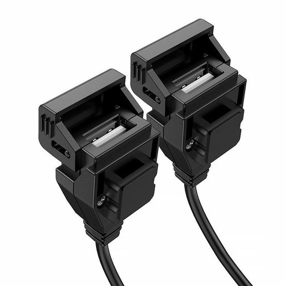 АЗП Hoco Z45A 2.4A для мотоцикла (2USB-A) Black | Зображення 1