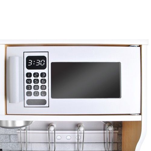 Дитяча дерев’яна кухня Kruzzel 22115 з посудом і підсвічуванням, бежева | Зображення 7