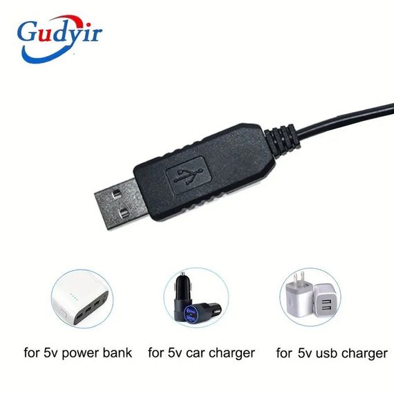 Повышающий переходник-кабель для роутера USB 5V to 12V DC 5.5x2.5 для питания роутера с повербанка | Зображення 3