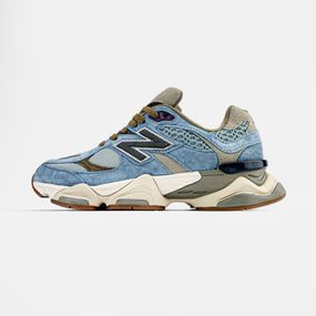 Демісезонні кросівки New Balance матеріал замша/текстиль колір блакитний