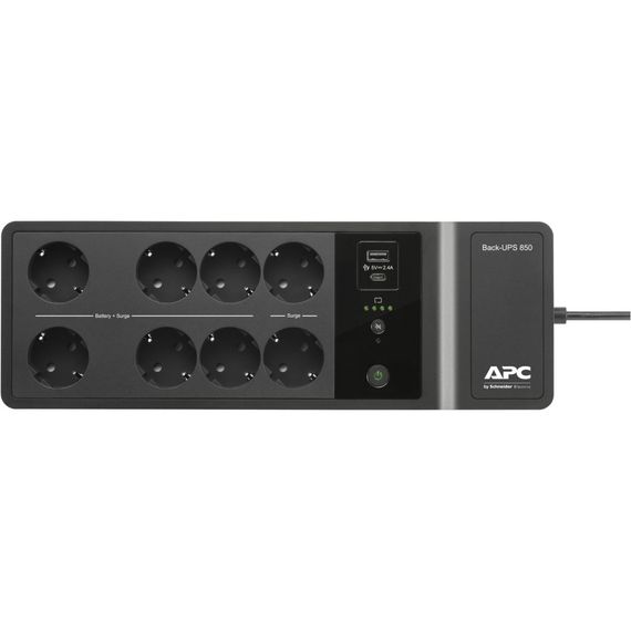 Пристрій безперебійного живлення APC Back-UPS 850VA, 520W (BE850G2-GR) | Зображення 2