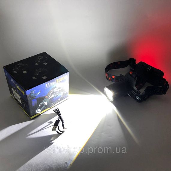 Ліхтар на лоб потужний PLD-T115-2PM10-TG (white+red), Світлодіодний ліхтар на лоб NZ-39 | Зображення 4