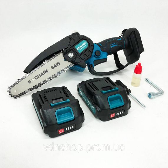 Професійна пила для гілок Krafftec, Ланцюгова пила для різання дерева Акумуляторна ланцюгова EC-46 | Зображення 7