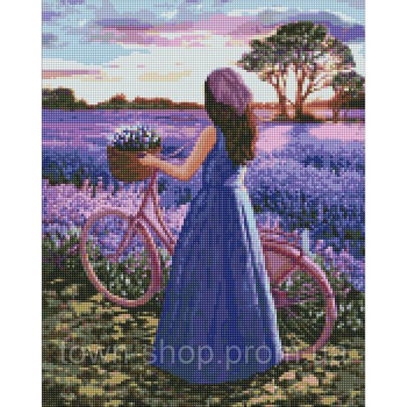 Алмазная мозаика "Лавандовое вдохновение" ©Kira Corporal Идейка AMO7438 40х50 см