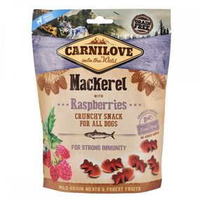 Лакомство для собак Carnilove Dog Crunchy Snack со скумбрией и малиной 200 гр