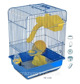 Клітка для гризунів ZK 128 емаль блакитна 30x23x41 см ZK 128G