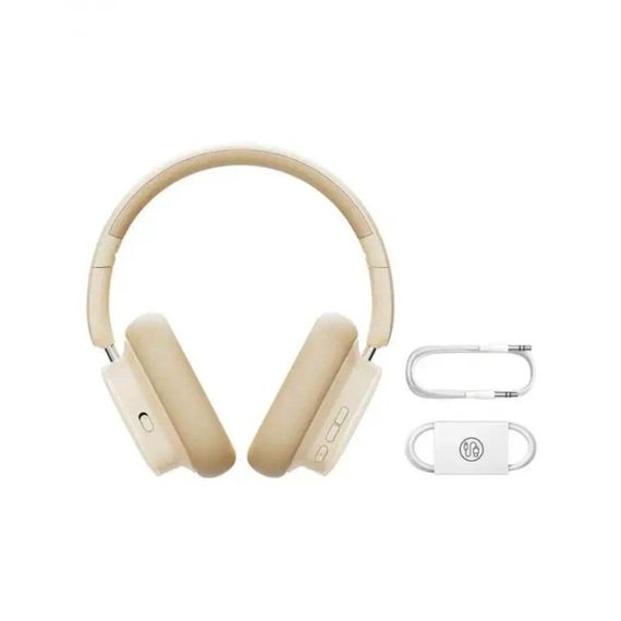 Бездротові навушники Baseus Bowie H1i Noise-Cancellation Wireless Headphones Stellar White | Зображення 1