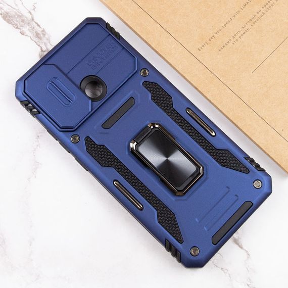 Ударостійкий чохол Camshield Army Ring для Xiaomi Redmi 10C Синій / Navy | Зображення 5