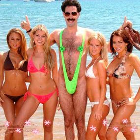 Мужские стринги комбинезон "Борат" - Зеленый M-XL