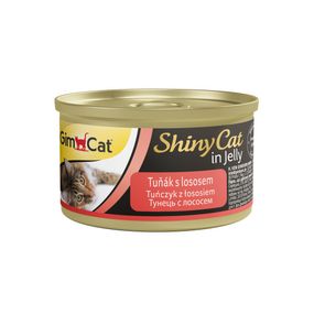 Корм вологий GimCat Shiny Cat для котів з тунцем та лососем в желе 70 г