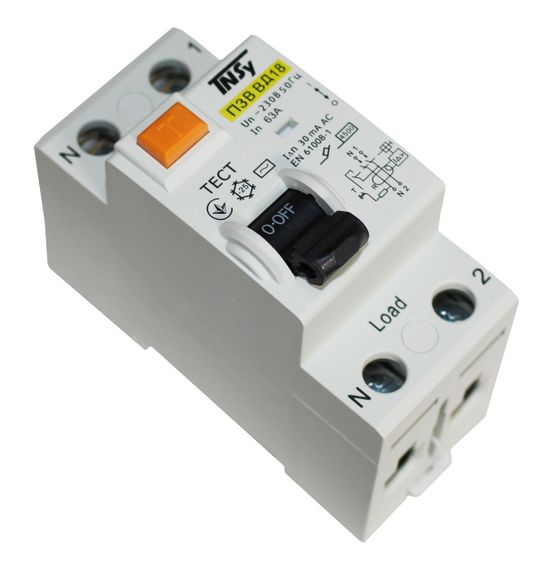 Вимикач диференційний ПЗВ ВД-18 2Р 63А 30мА тип АС електромеханічний Ny95506283 | Зображення 5