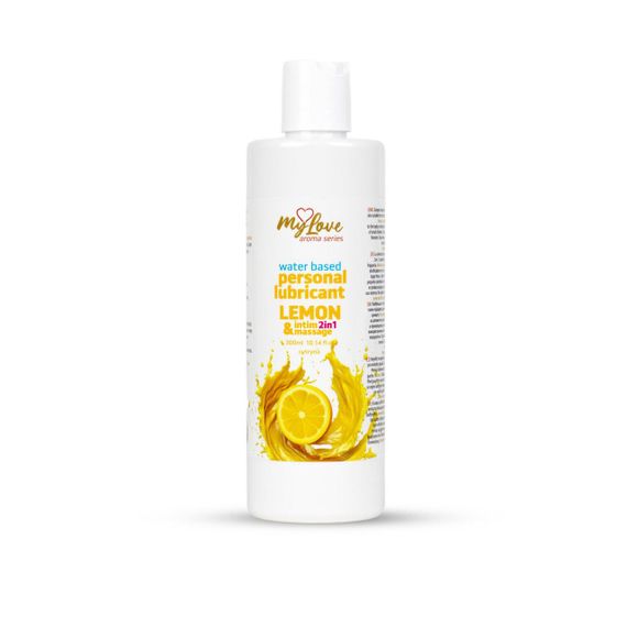 2в1 лубрикант та масажний гель - MyLove Aroma Series Intim&Massage Lemon, 300 мл Sex Aura