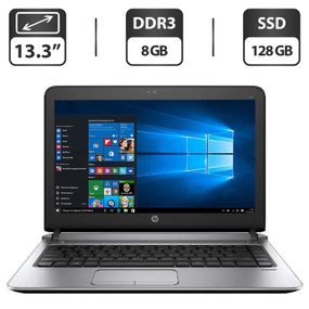 Ноутбук Б-класс HP ProBook 430 G3 / 13.3" (1366x768) TN / Intel Core i5-6200U (2 (4) ядра по 2.3 - 2.8 GHz) / 8 GB DDR3 / 128 GB SSD / Intel HD Graphics 520 / WebCam / HDMI / BIOS PASSWORD BOOT б/у