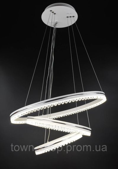 Люстра потолочная LED с пультом A55060/3P-wh-ch Белый 50-140х60х60 см. | Зображення 3